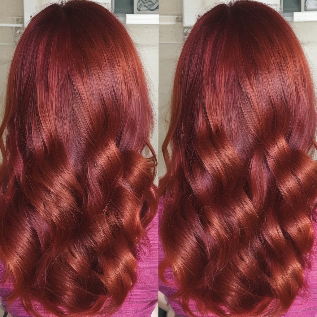 Client result 2 showing vibrant henna colored hair